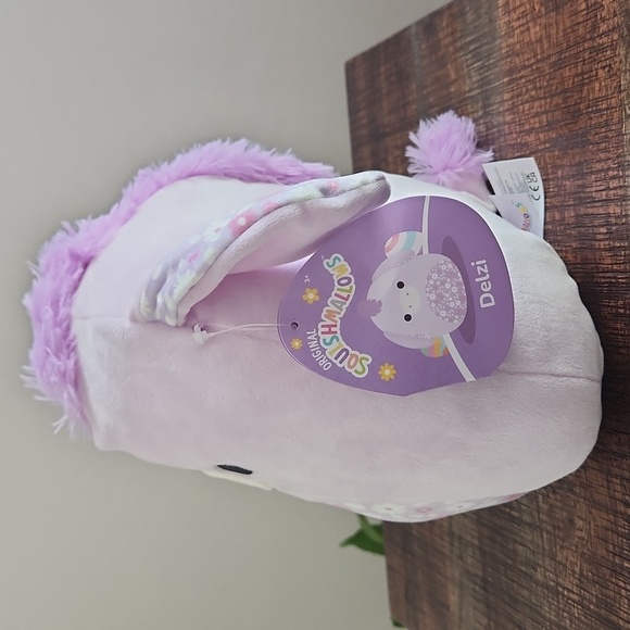 Squishmallow Delzi The Donkey Easter Floral Lavender 8" - Picture 3 of 3